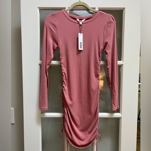 NWT pink side tie dress size Small